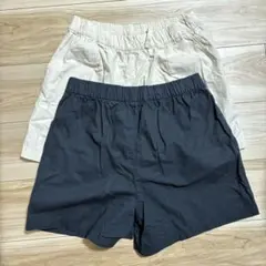 コットンイージーショートパンツ レディース L ユニクロ UNIQLO 2枚