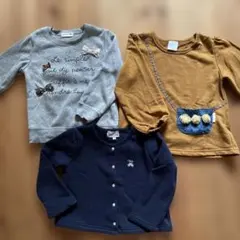 秋冬服 女の子100〜110 女の子 長袖 カットソー