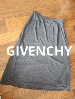 GIVENCHY　グレー タイトスカート サイドファスナー