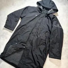 Fred Perry フレッドペリー ベンチコート ボア ロゴボタン S 黒.のサムネイル