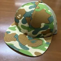 A BATHING APE x KAWS メッシュキャップ カモフラ - メルカリ
