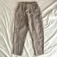 tumugu ツムグ　ソリトリネンイージーパンツ　テーパードパンツのサムネイル
