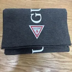 【新品・タグ付き】GUESS マフラー ロゴ グレー