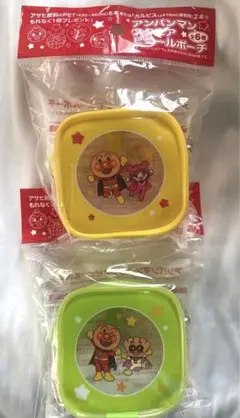アンパンマン　スクエアビニールポーチ　2個セット新品