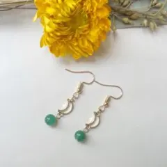 1点作品☺︎ 大粒サファイアピアス イヤリングに変更可能☆ - メルカリ