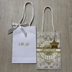 Dior ショップ袋 星型チャーム リボン付き
