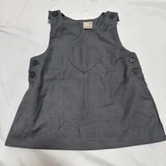 petit main グレー ワンピース 80
