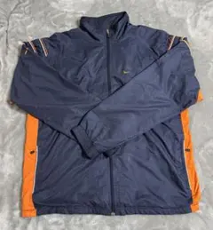 00's NIKE ナイロンジャケット ネイビー オレンジ