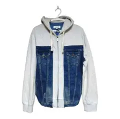 Desigual デシグアル 異素材切替 デニム ジャケット Mサイズのサムネイル
