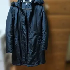 UNIQLOフード付き中綿コート ブラックМsize
