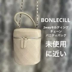 BONLECILL 2wayキルティングチェーンバニティバッグ