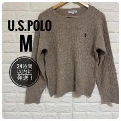 U.S. POLO ASSN. ケーブルニットセーター M