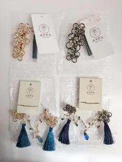 axes femme ジャスミン襟＆イヤークリップ＆ヘアクリップ4点セットのサムネイル
