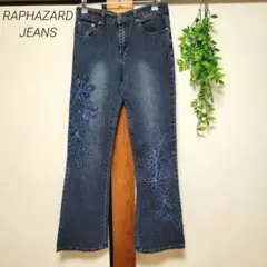 RAPHAZARD JEANS デニム ジーンズ y2k 00 花 金ラメのサムネイル
