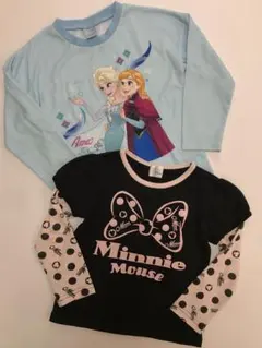 ディズニー　長袖Tシャツ　2枚組　110cm アナ雪　ミニー　女の子