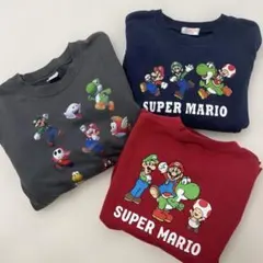 スーパーマリオ　トレーナー3枚セット　130
