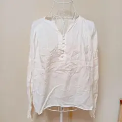 ubn hymns 袖 花柄 長袖 カットソー シャツ M