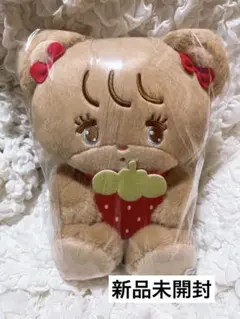 mikko illustration いちごBIGぬいぐるみ ラテ