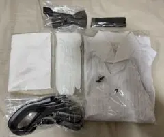 【1回使用】アクアグラツィエ新郎セット シャツMサイズ　ウエディング