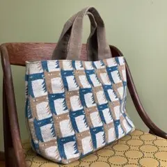 ミナペルホネンthoroughbred 大きめトートバッグ　ハンドメイド