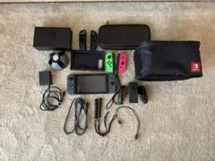 美品　Nintendo Switch本体 グレー 付属品多数