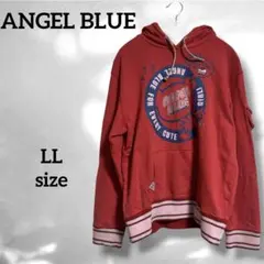 ちあき様専用【ANGEL BLUE】(LL) ロゴプリント パーカー