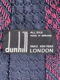 ア*ボ様 送料込みdunhill（ダンヒル） シルク ネクタイ ネイビー/ピンク