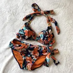 ビキニ / トロピカル柄　オレンジ