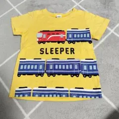 CHEEK ROOM 電車柄 半袖Tシャツ イエローのサムネイル