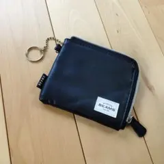 未使用品★BEAMS ビームス ハーフジップウォレット 黒のサムネイル