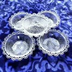 アデリア　ピコット　ガラス食器 5枚