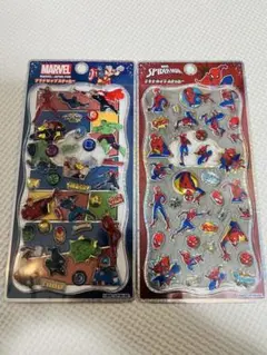 2枚セット MARVEL スパイダーマン プチドロップステッカー