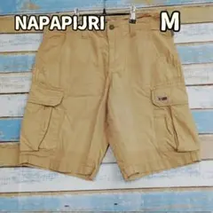 ナパピリ カーゴパンツ ハーフパンツ ベージュ M 茶 チノパン【お071】のサムネイル