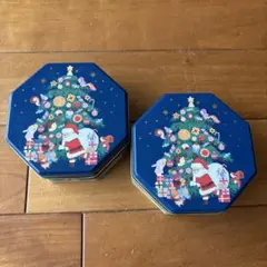 Mary's クリスマスデザイン 八角形缶