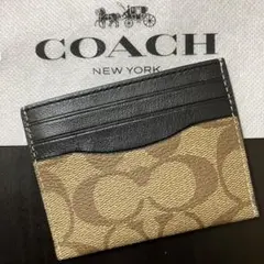 新品　COACH コーチ カードケース　シグネチャー