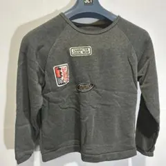 グレー パッチ付き スウェット トレーナーとパンツ セット