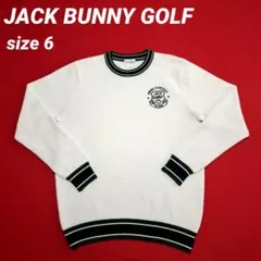 JACK BUNNY メンズ ゴルフ ホワイトニット size 6 (LL)
