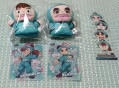 忍たま乱太郎 黒門伝七 任暁左吉 指人形マスコット クリカ ブックマーク セット