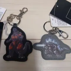 ゴジラ　チャーム　キーホルダー　２個セット　ブルー　オレンジのサムネイル