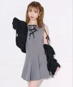 apres jour リボンデザインミニワンピースのサムネイル