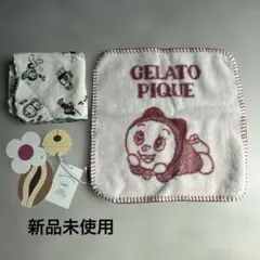 ジェラートピケ新品未使用　ドラミちゃんコラボ　タオルハンカチ、おまけ付きのサムネイル