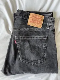 【希少・USA製】Levi's 501 後染めブラック W32 L30 美品
