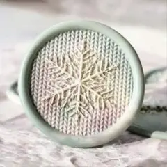 25mm 雪花 シーリングスタンプ ヘッド 結晶