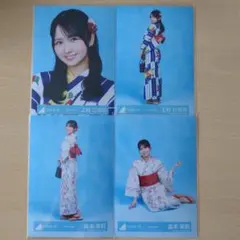 日向坂46 上村ひなの 森本茉莉 生写真 2026年浴衣 ヨリ ヒキ2種 座り