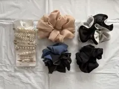 【まとめ売り】シュシュとヘアピンセット