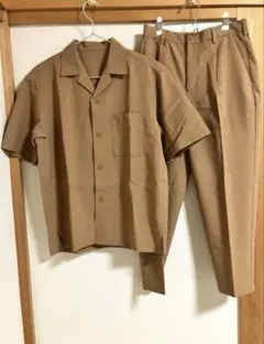 【新品未使用】GU 半袖シャツ&パンツ セットアップ