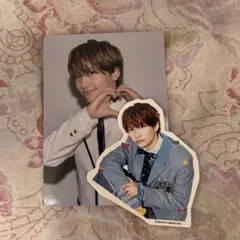 なにわ男子hard workファミクラ盤　トレカ　ステッカー　藤原丈一郎