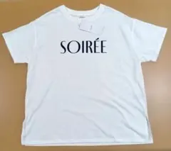 新品タグ付未使用・未開封　Discoat　ロゴTシャツ　ホワイト　F
