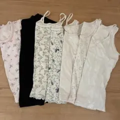 女の子 肌着7枚セット　タンクトップ　キャミソール　半袖