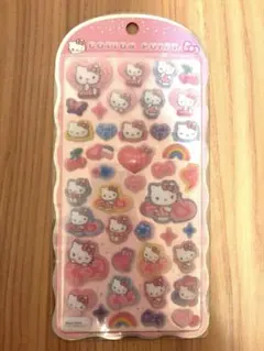 ハローキティ　コットンパフィーシール